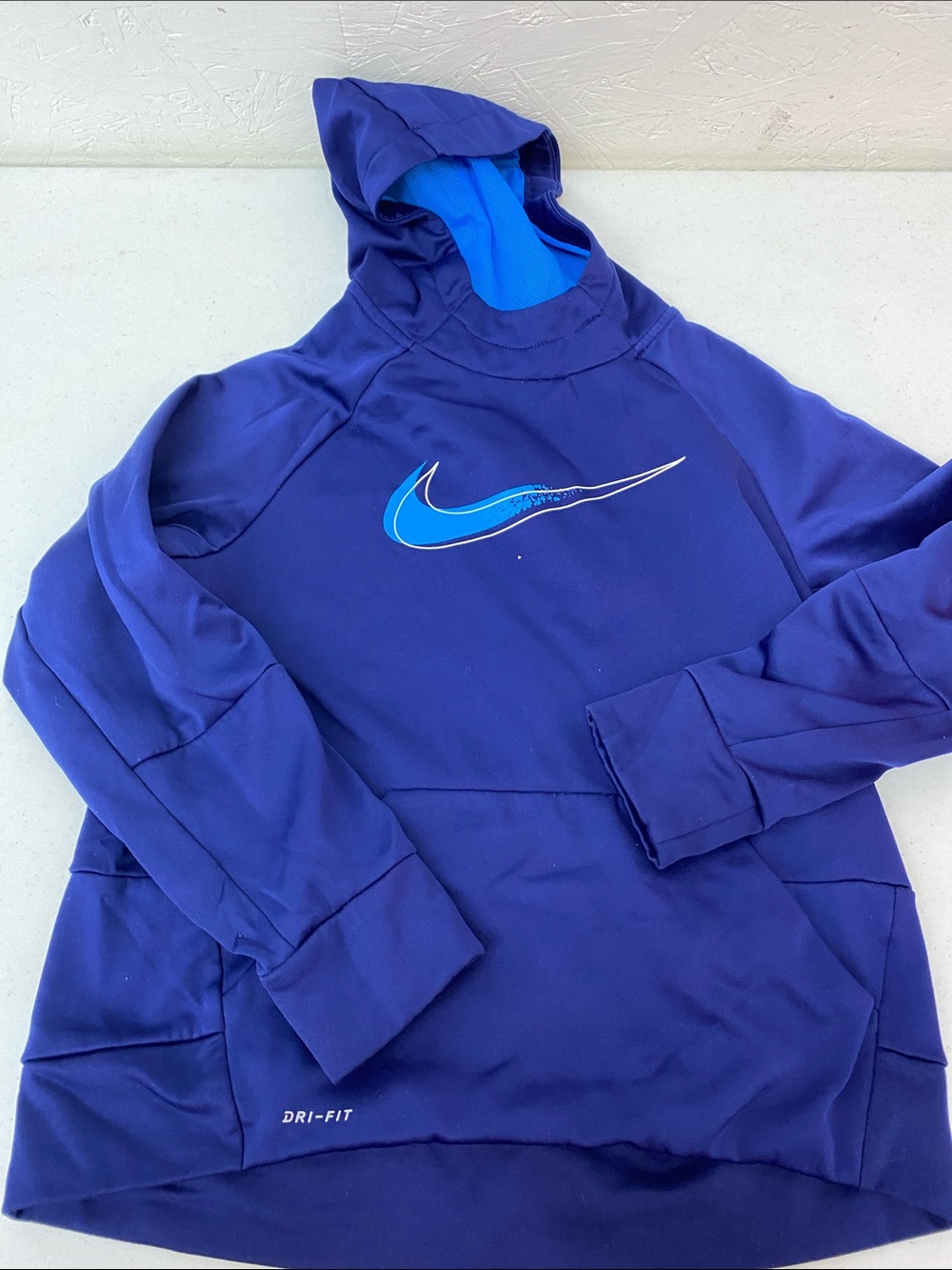 Nike Royal Blue Hoodie with Light Blue Swoosh